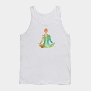 Meditating Woman Tank Top